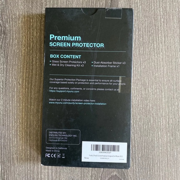 3 pack Purity Premium glass Screen protector for iPhone 14 Plus - Picture 3 of 3